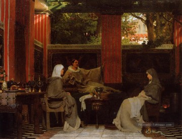 Sir Lawrence Alma Tadema œuvres - Venantius Fortunatus lisant ses poèmes à Radegonda VI Romantique Sir Lawrence Alma Tadema